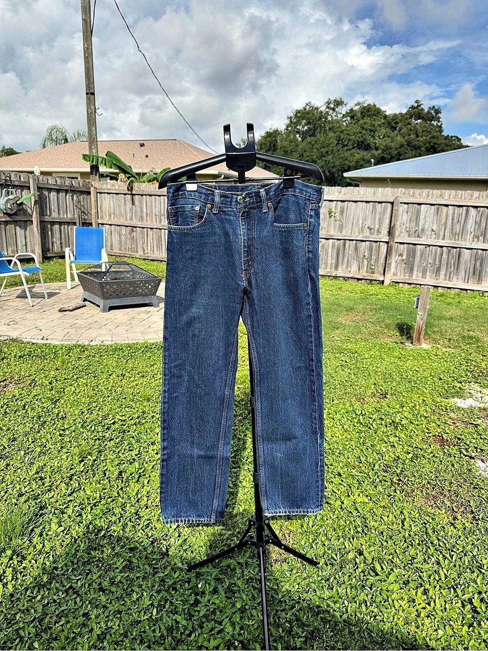 Levi's 505 Straight Leg Jeans Waist 36 Blue